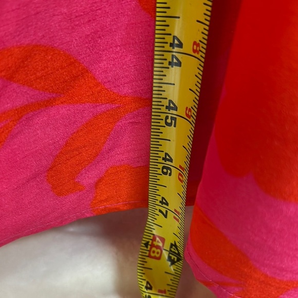 Kate Spade Red and Pink Peplum Midi Dress - Picture 10 of 14